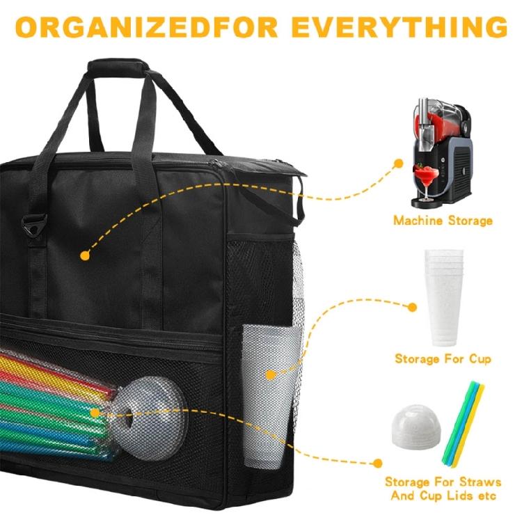 Weatherproof Blender Transport Bag Shock Absorbing Interior Ergonomic Handle Systems for Outdoor Picnics Markets