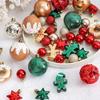 42PCS 6CM Premium Painted Christmas Ball Set 2025 New Year Santa Home Decorations Christmas Tree DIY Decorative Ornaments