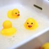 Set of 5 Little Ducks: Sound-making, Floating, and Fun In the Bath Cute Interior Decor and Educational Toys. Kids' Gift. 6cm Wide, 6cm High, 7.2cm