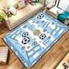 World Cup Football Pattern Square Carpet,Area Rug,Carpet Rug for Living Room Bedroom Sofa Playroom Decor,Non-slip Floor Mat,Holiday Birthday Gifts
