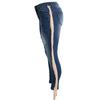 Fashion Women High Waist Hole Tassel Button Zipper Pocket Denim Jeans Sexy Pants