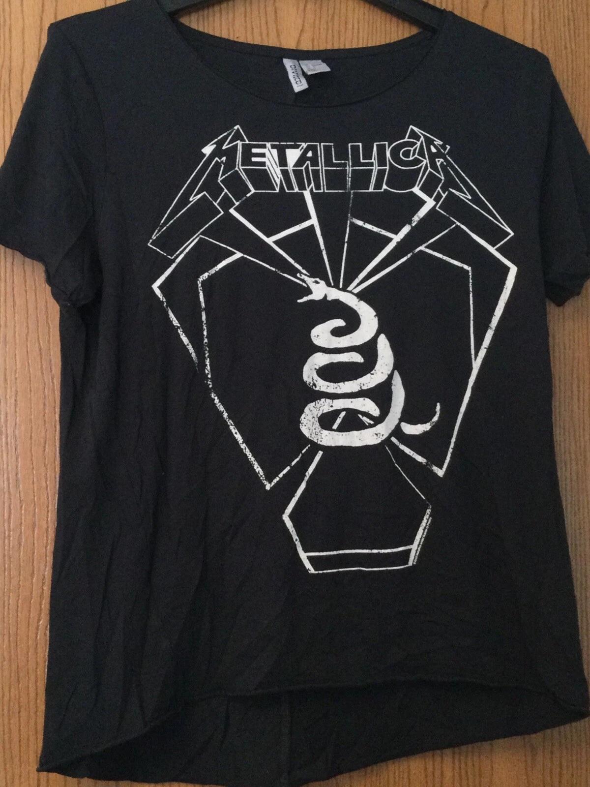 

Metallica - Black Shirt - Ladies Cut - Round Neck - L 4XL