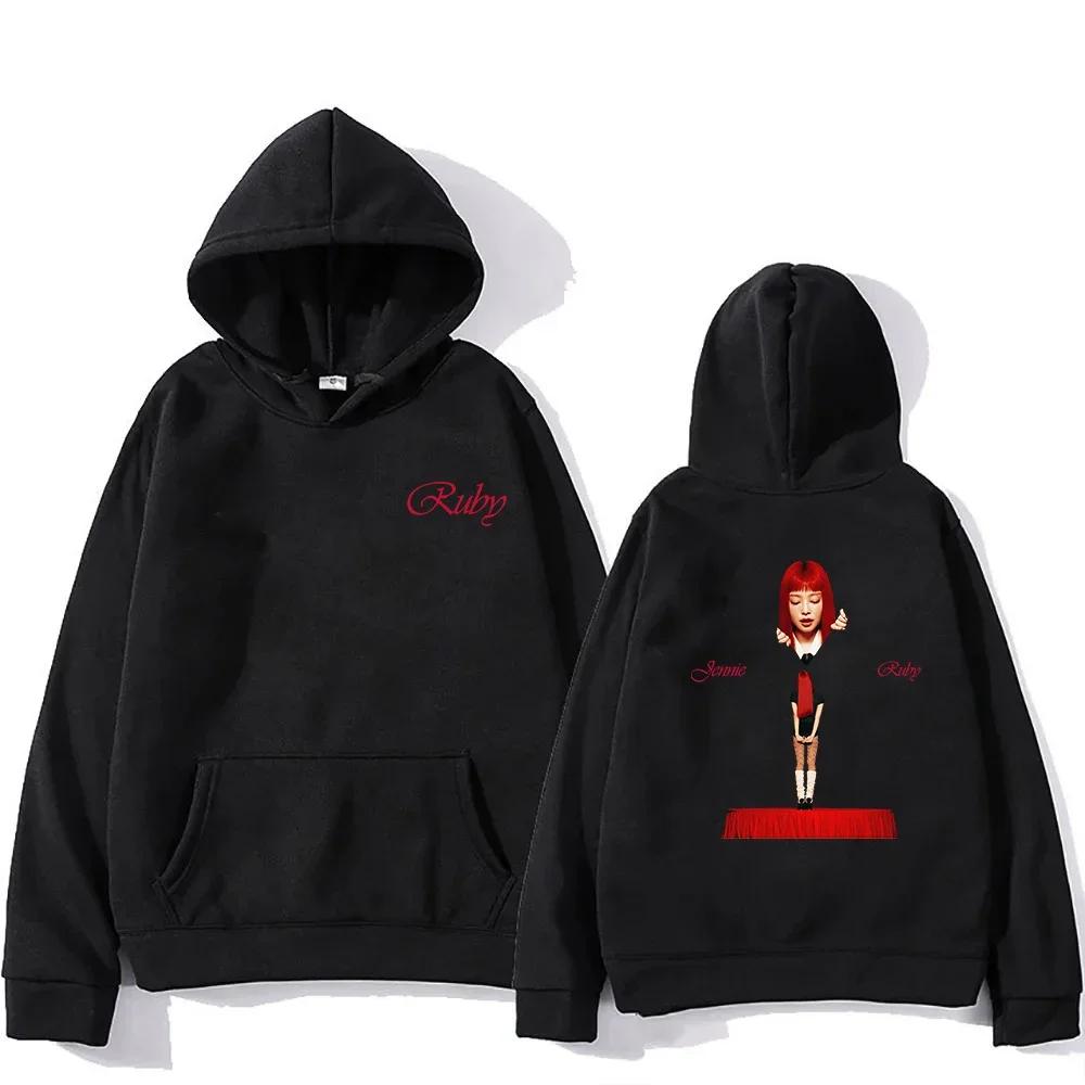 

Jennie Ruby s new album fashion men s/women s hooded sweatshirt S