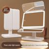 Multifunktionaler LED-Kosmetikspiegel mit Licht für Schlafzimmer oder Wohnheim, faltbares Design mit Aufbewahrung