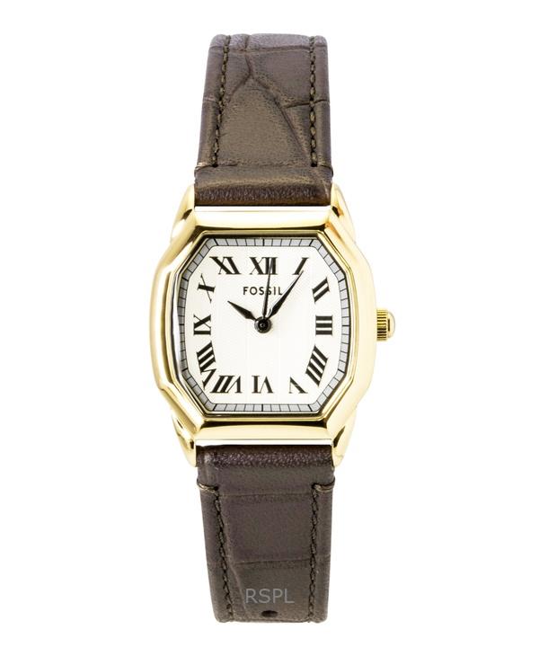 

Женские часы Fossil Harlow с кожаным ремешком, кремовым циферблатом, кварцевые, ES5426 кремовый