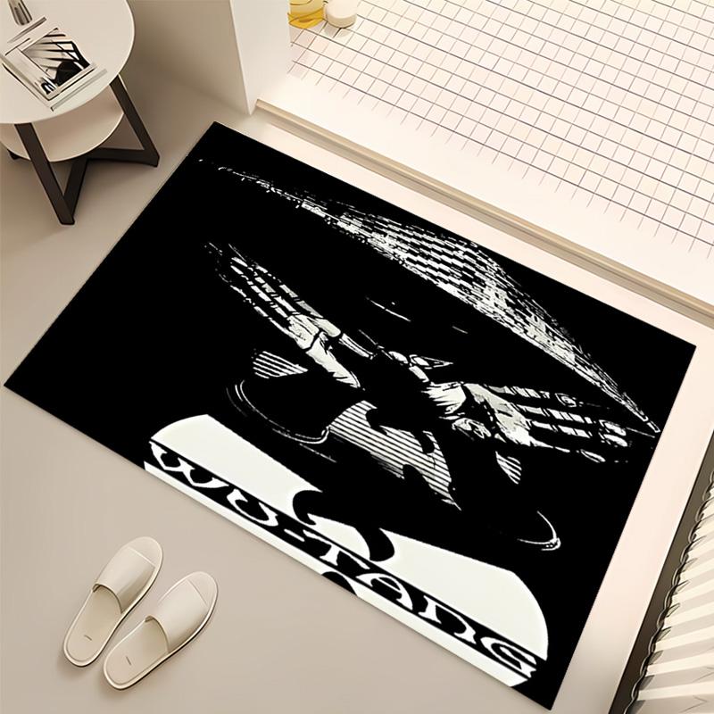 Wu-T-TANG Clans Print Area Rug - Soft,Washable Non-Slip Indoor Mat,Living Room,Home Office Decorative Rug