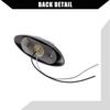 Hihaha Trailer Marker Light with Chrome Bezel / Outer Oval