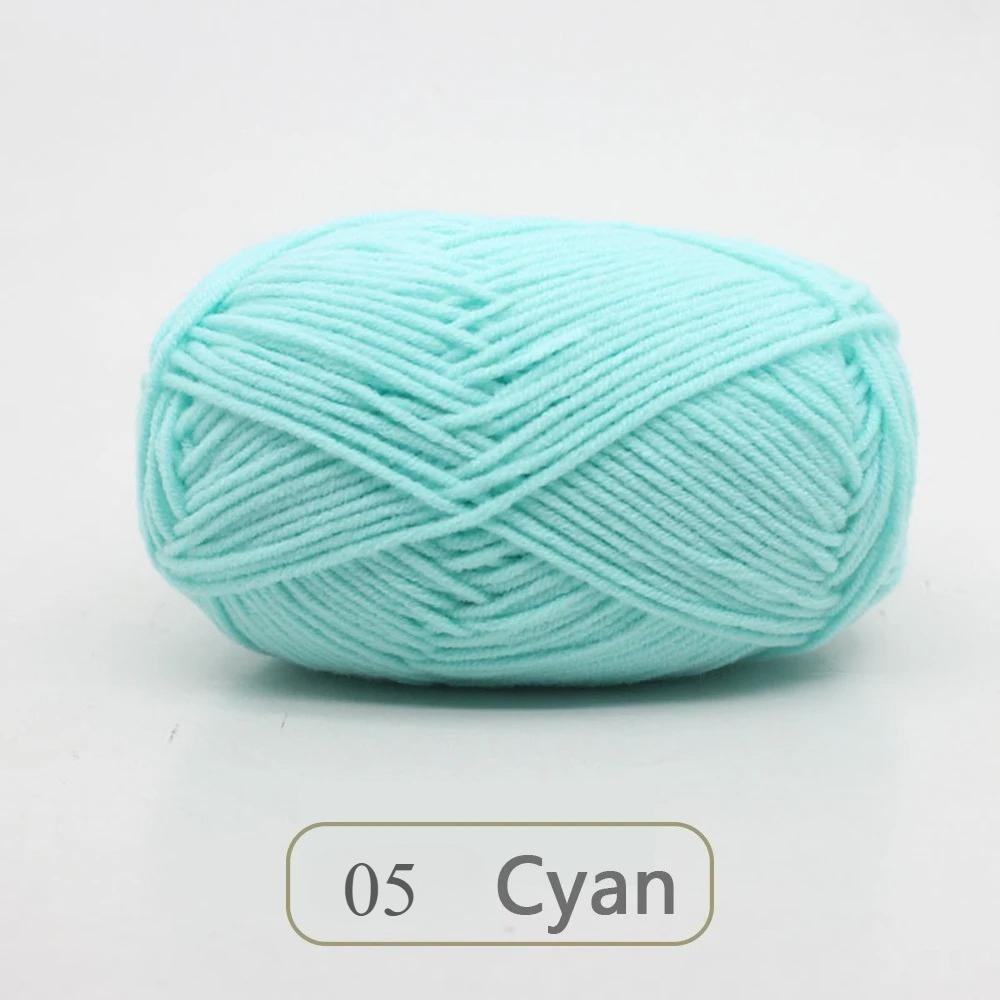 1pc 50g Soft Wool Milk Cotton Yarn Crochet Anti-Pilling Hand Knitting Thread For Cardigan Scarf Hat Baby Sweater Doll Supplies