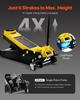 Low Profile Floor Jack 4 Ton Heavy Duty Steel Dual Piston Rapid Pump