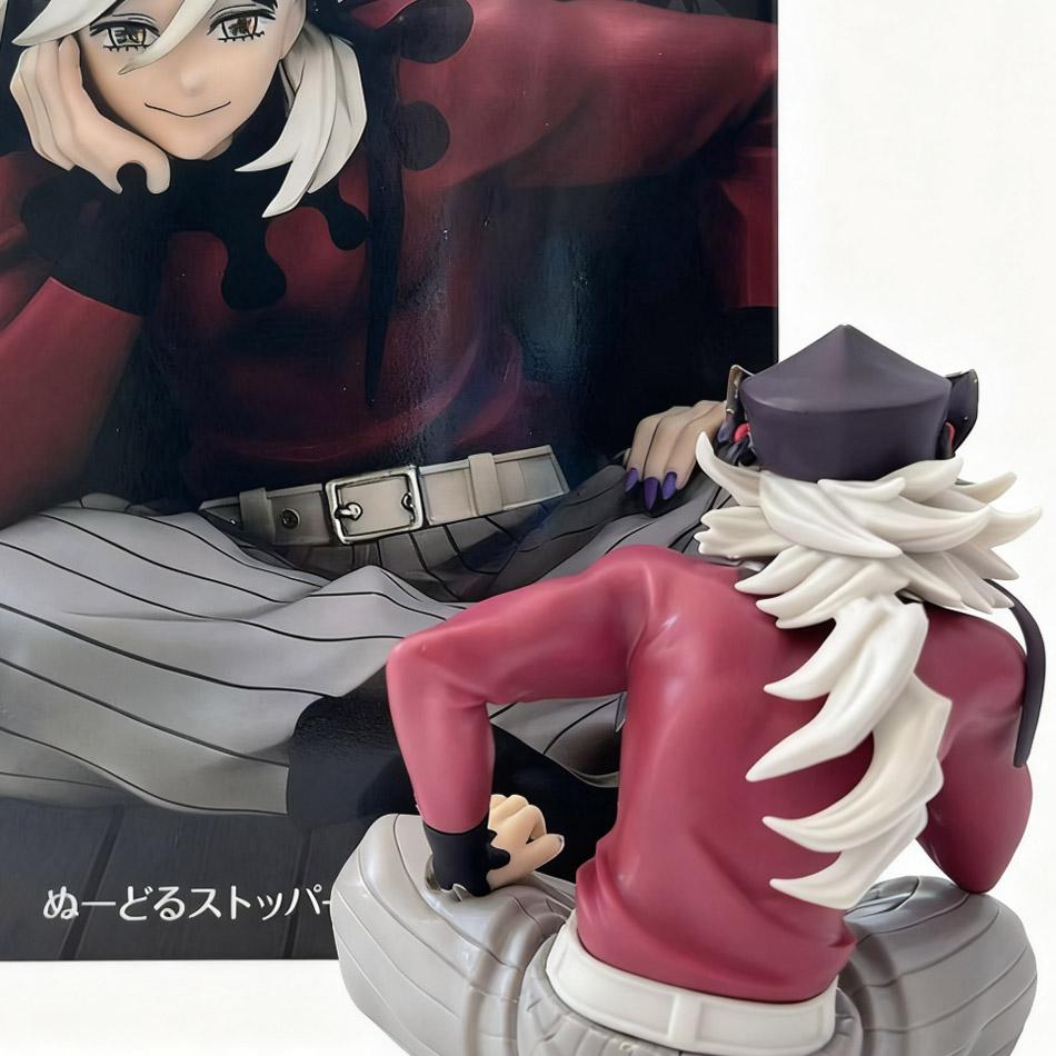 In Stock Anime Demon Slayer Douma Palm Sitting Figure Cup Noodle Holder Pvc Model Collection Ornament Toy Gift For Boys