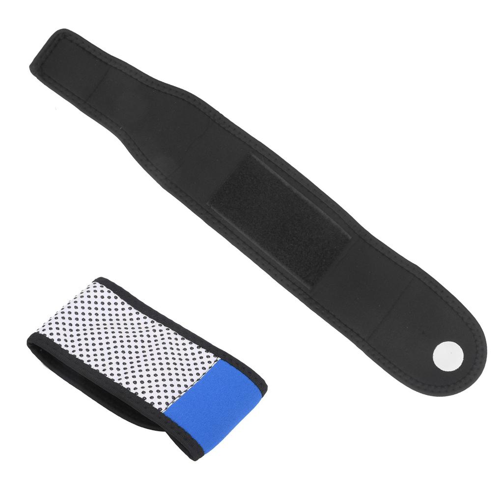 Selbsterwärmende Magnet Handgelenkstütze Winter Warmhalten Band Sport Turmalin Armband(Schwarz Blau