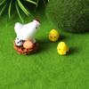 Creative Chicken Coop Ornaments: Cute Cartoon Chick Micro Landscape Decorations & DIY Accessories
