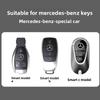 SFX1  Zinc Alloy+Leather Car Key Case Cover for Mercedes Benz 2021 C /S Class W223 W206 S350L S400L S450L S500L Protector