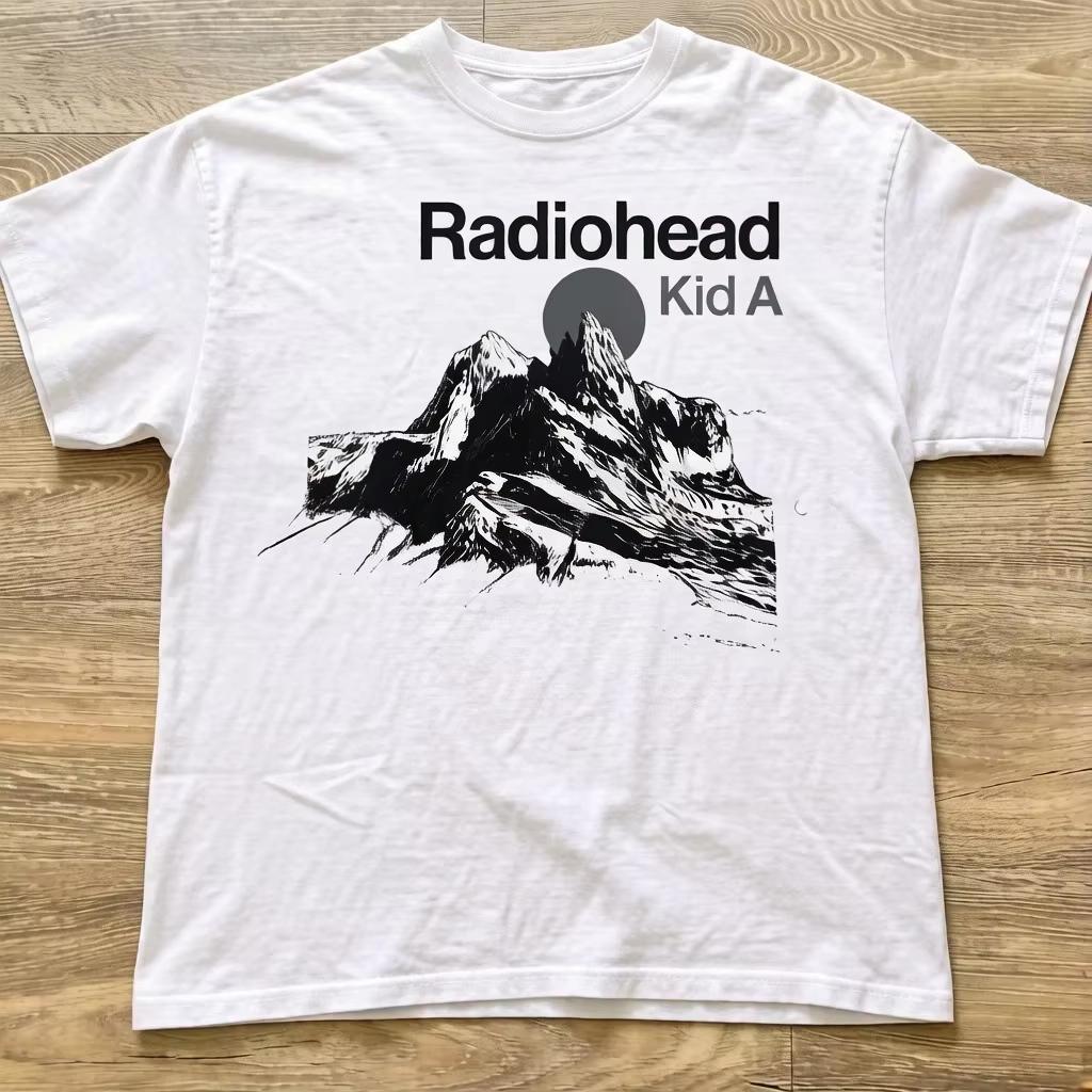 2026 Summer Hot Sale Radiohead Kid A Album Tour Concert Print Unisex Casual Short Sleeve Unisex And Unisex TShirt