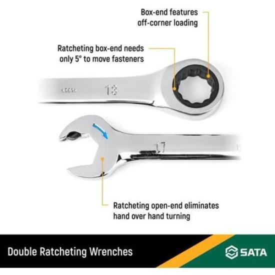 SATA Combination Ratchet Wrench Set [12-piece] ST09066-02 [Item]