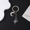 Metal Metal Key Rings Y2K Cellphone Lanyard Pendant New Star Moon Keychain  Bag Decoration