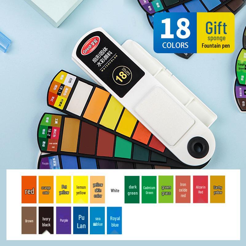 Mastering Solid Watercolors: Hand-Painted Washable Art for Kids and Students