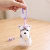Schnauzer Dog Plush Toy Keychain Stuffed Animal Soft Pendant Cute Birthday Gifts for Bags and Backpacks