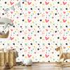 Love Wallpaper White, Coral and Light Gray 50x1000