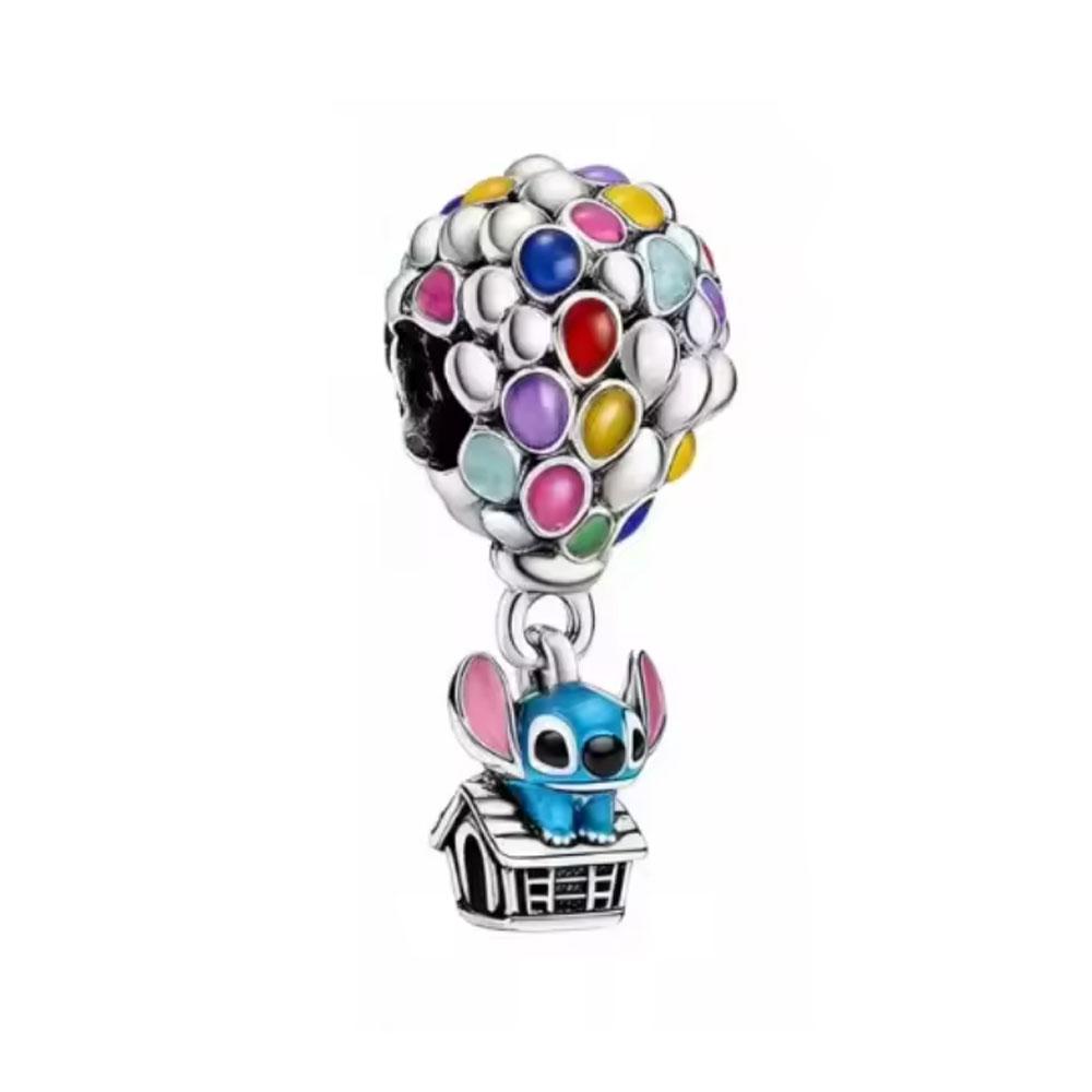 Nuovo Pendente Elefante in Argento 925 Accessori Gioielli Fai da Te Adatto per Bracciale Europeo Palloncino Cane Rana Orso Macchina Cane Topo