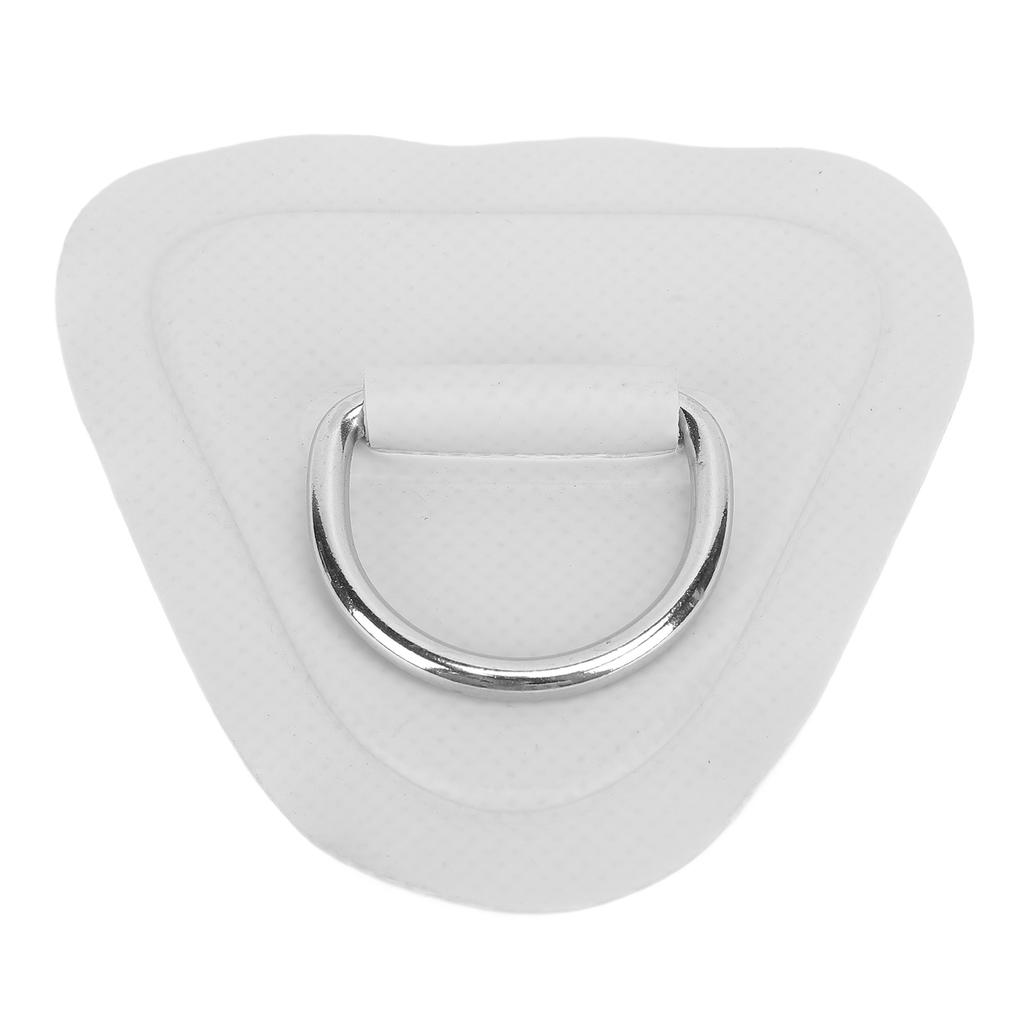 D Ring Patch Triangle UV Proof PVC Patch D Ring Rope Buckle for Inflatable Boat Kayak Dinghy Grey