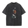 Anime Jujutsu Kaisen Geto Suguru Printed Tshirt Mens and Womens Washed Tshirt High Quality Vintage Cotton Tshirt Top