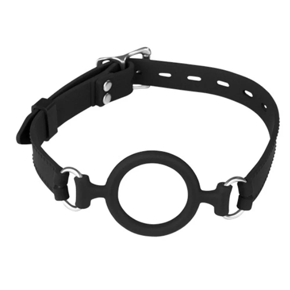 Silicone Oral Sex Ring Open Mouth Gag Flirting Bondage Balls Adult Game Erotic Toys Restraints Sex Toys For Couples