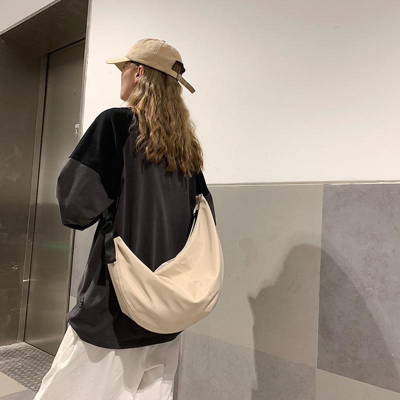 Casual Dumpling Bag Simple and Versatile Work Style Shoulder Bag for Men and Women Multi-color Cycling Bag