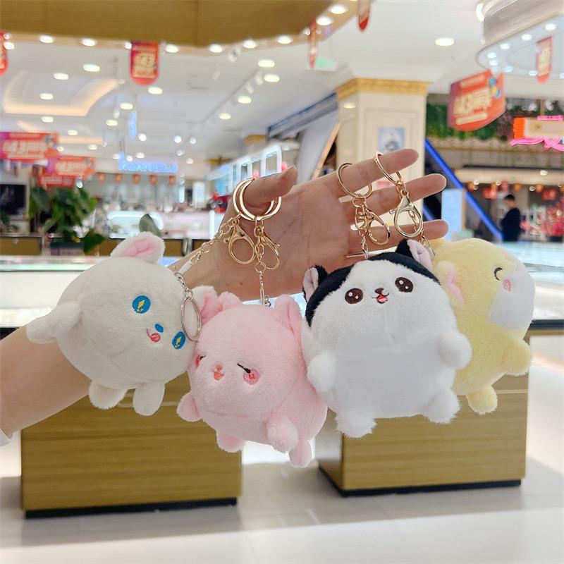 Adorable Plush Puppy Keychain Cute Soft Stuffed Dog Toy Perfect For Bags And Keys