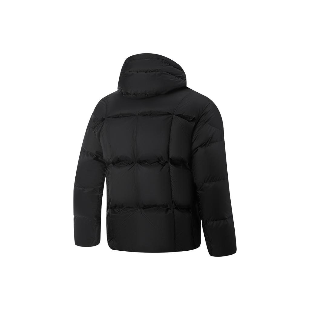 Li-Ning Badfive Windproof Water-Resistant Warm Loose Hooded Down Jacket Men outerwear AYMV117-4
