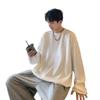 Men's Hong Kong Style Heavyweight Loose Long-Sleeve Plus Size T-Shirt for Spring/Autumn