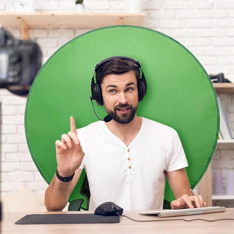 

Y20A Green Screen Backdrop Photography Background Cloth For Game Live Photos Video Studio Folding Reflector Backdrop NONE