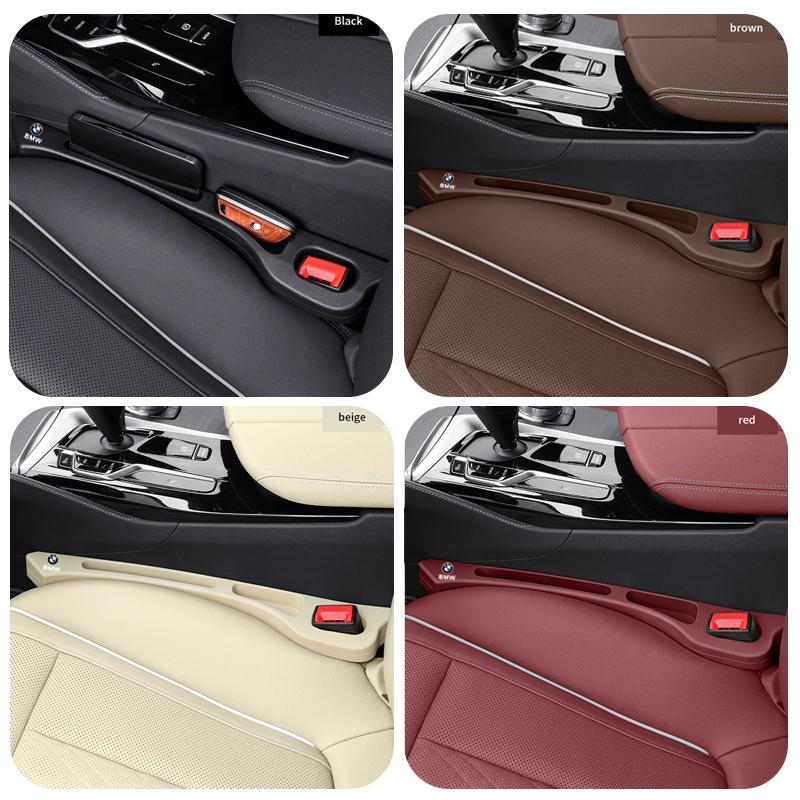 2Pcs Car Seat Gap Filler Strip Auto Key Phone Storage Accessories For BMW Performance E28 E30 E34 E53 E61 E62 E95 E46 E60 E90 HX9