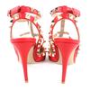 Great Valentino Garavani Pumps Rockstud Pointed Toe Red Leather Women 36 Used