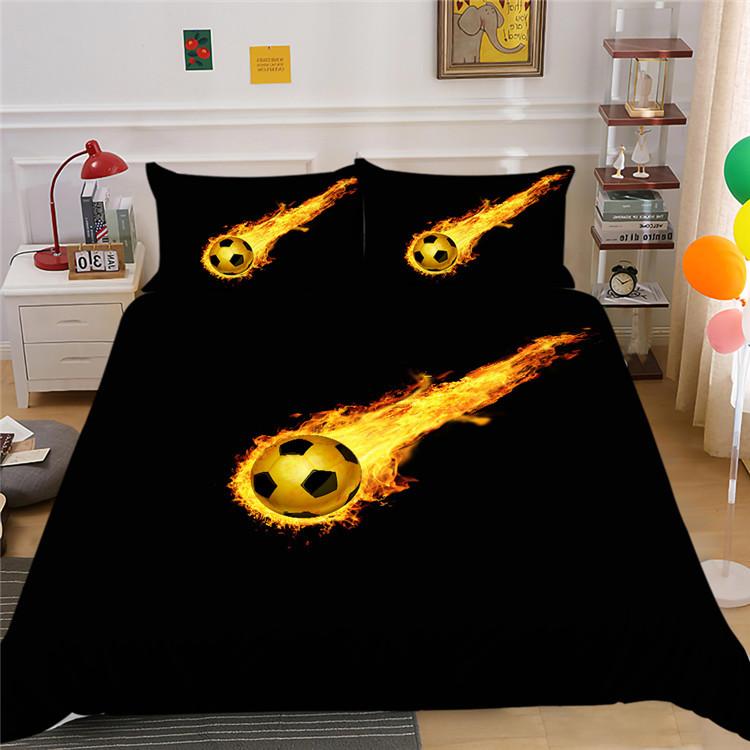 Polyester Bedding Two Or Three-Piece Football Series 3D Digital Printing