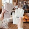 Warm Gloves, Plush Gloves, Split Finger Gloves, Thickened, Cold Resistant Gloves, Cycling, Touch Screen, Knitted, Warm Gloves