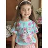 T-Shirts for Girls Cute Cartoon 3D Print Short Sleeve T-Shirt Tops Comfortable Crew Neck Casual Tees Outdoor Children's Clothing