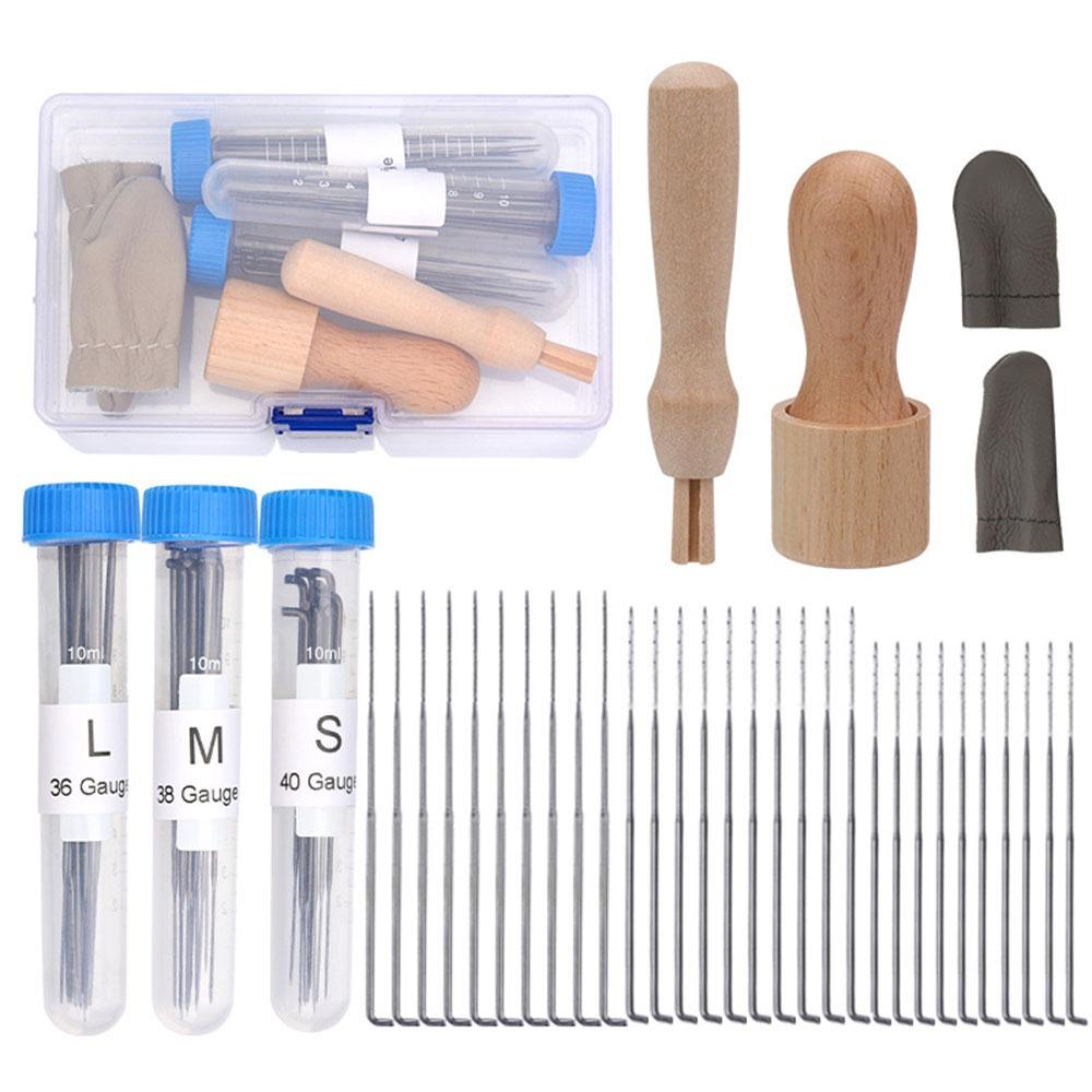 34Pcs/Set Creative Wool Felting Needle Tools Wool Felting Needles Kit  Doll Making Tools