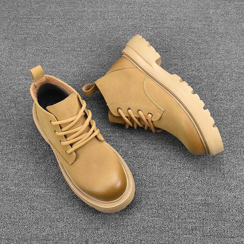 """Herrtrendiga Koreanska Brittiska Chelsea Martin Boots - Andningsbara Höst/Vinter Mångsidiga Korta Stövlar"""