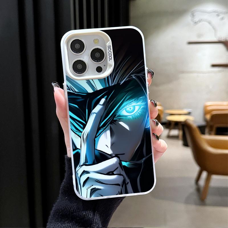 Anime Jujutsu Kaisen Satoru Gojo Beschichtetes Handyhülle Für iPhone 17 Air 16 e 15 14 13 12 11 Pro Max Plus Mini SE 2020 2022 Hülle