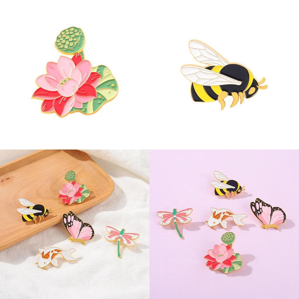 Unique Cartoon Animal Pins With Elegant Metal Badges For Stylish Outfits