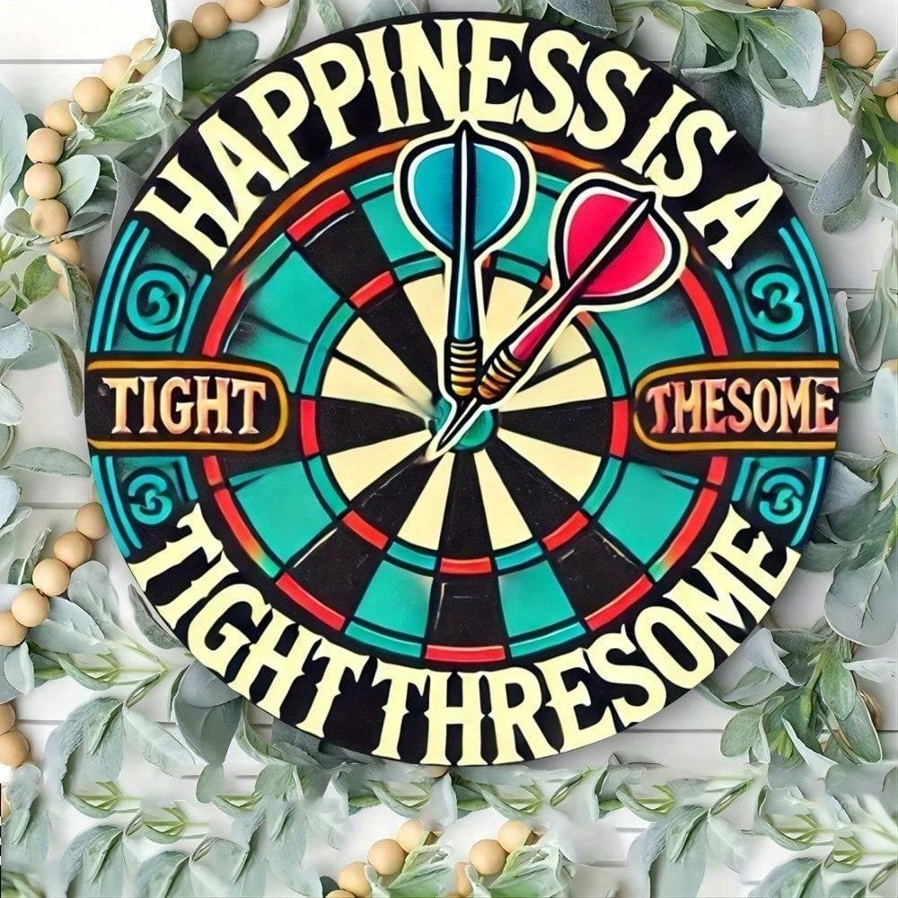 Vintage Metal Tin Sign 8x8 Inch Round Retro Aluminum Wall Decor Plaque for Home Office Bar Pub Man Cave