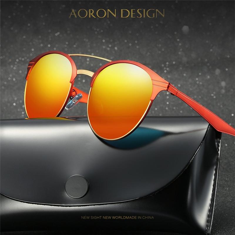 Kolorowe okrągłe ramki mężczyźni kobiety moda spolaryzowane okulary przeciwsłoneczne klasyczne okulary przeciwodblaskowe okulary do jazdy na świeżym powietrzu okulary UV400