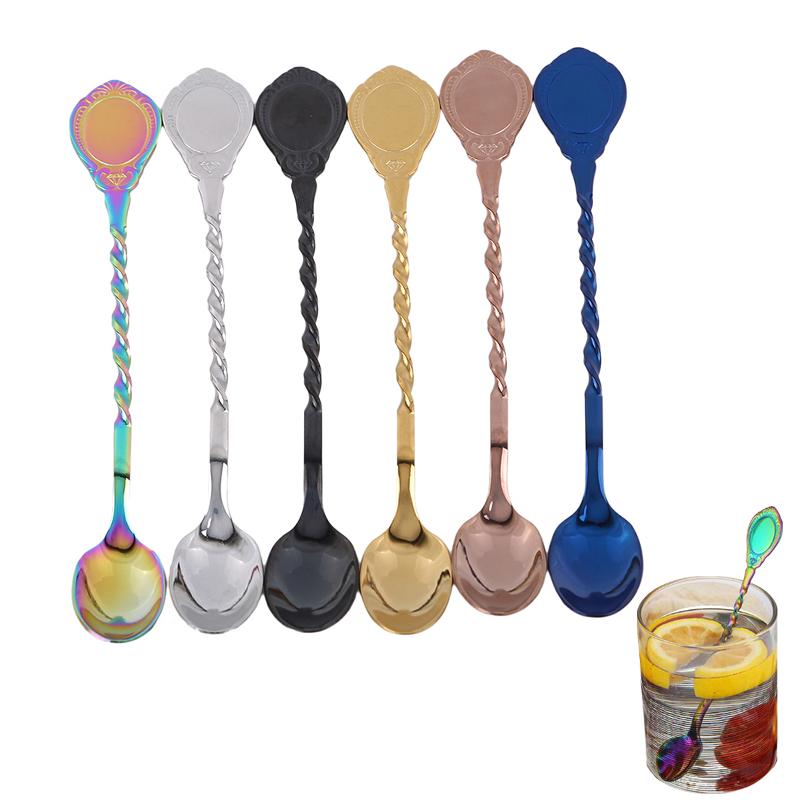 thumbnail image 2 of Stainless Steel Twisted Cocktail Mixing Spoon | The Cocktail Lovers 2 of 9