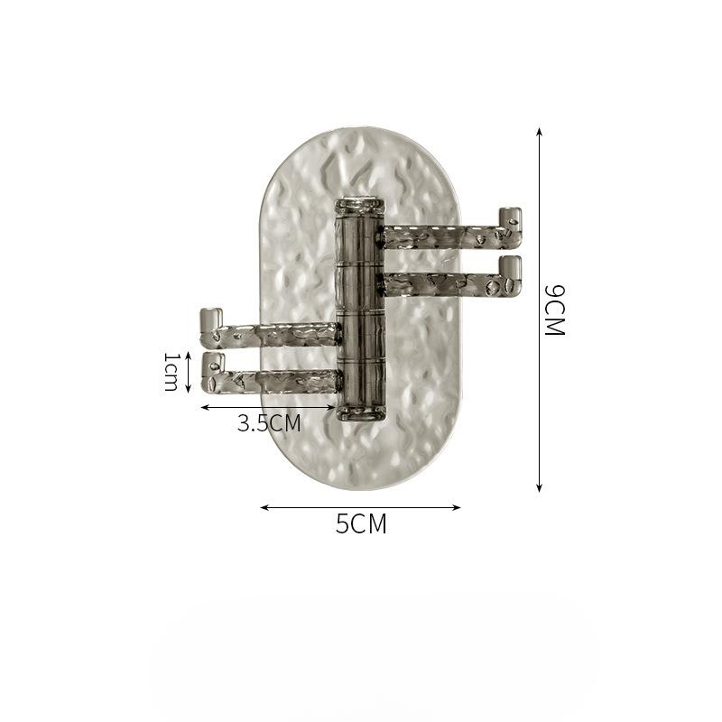 Transparent Swivel Hook Strong Viscose Towel Hanger Bathroom Wall Shelf Perforation-free Traceless Hook