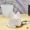 1 stücke Katze Milch Pudding Silikon Form Halloween Gelee Schüssel Kuchen Nette Kuchen Weiß Kalt Eis Pulver Form Kuchen Dekoration zubehör