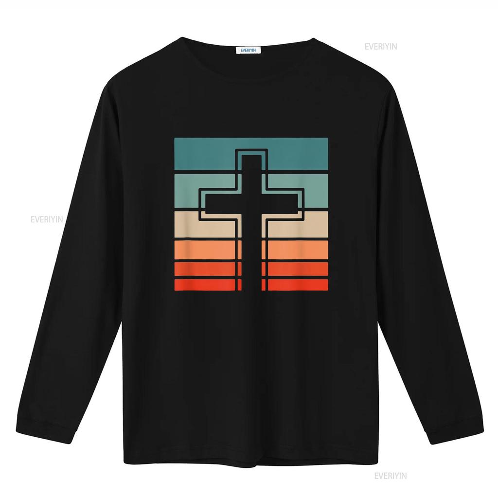 Jesus Cross Retro Style Vintage T Shirt vintage Washed Top For Everyday Wear Stylish Soft Comfortable graphic Stretched fashion