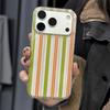 American Retro Color Strips Phone Case For Iphone 17 Air 16 15 14 Pro 13 12 11 Pro Max 16 Plus Shockproof Silicone Cover