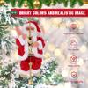 Electric Climbing Santa ClausUp and Down Animated Musical Christmas Figure for Holiday Home Party Xmas Tree Decor