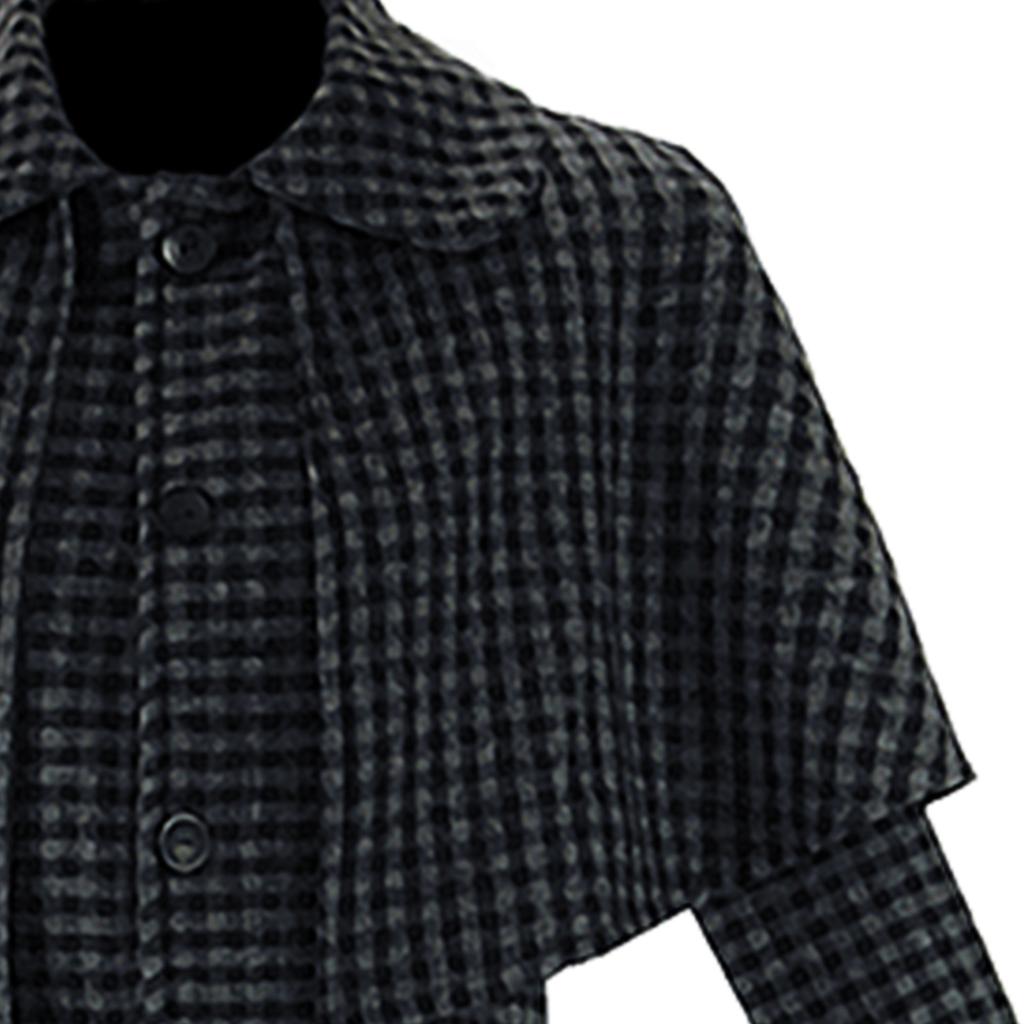 Středa Sezóna 2 Středa Addams Cosplay Kostým Módní Vintage Vlněný Kabát Gotická Lolita Středa Hraní Rolí Kabát Halloweenská Párty